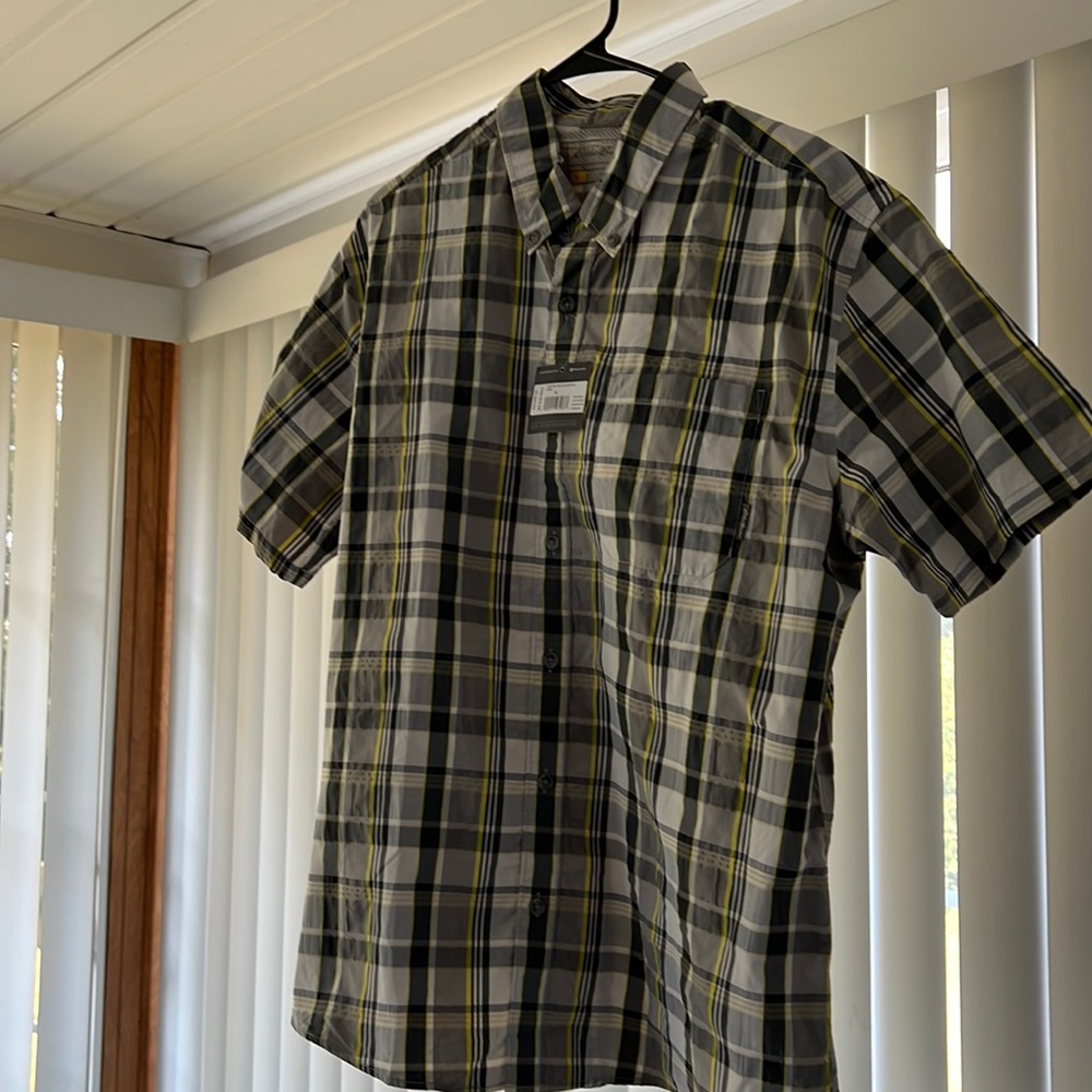 Eddie Bauer short sleeve plaid shirt